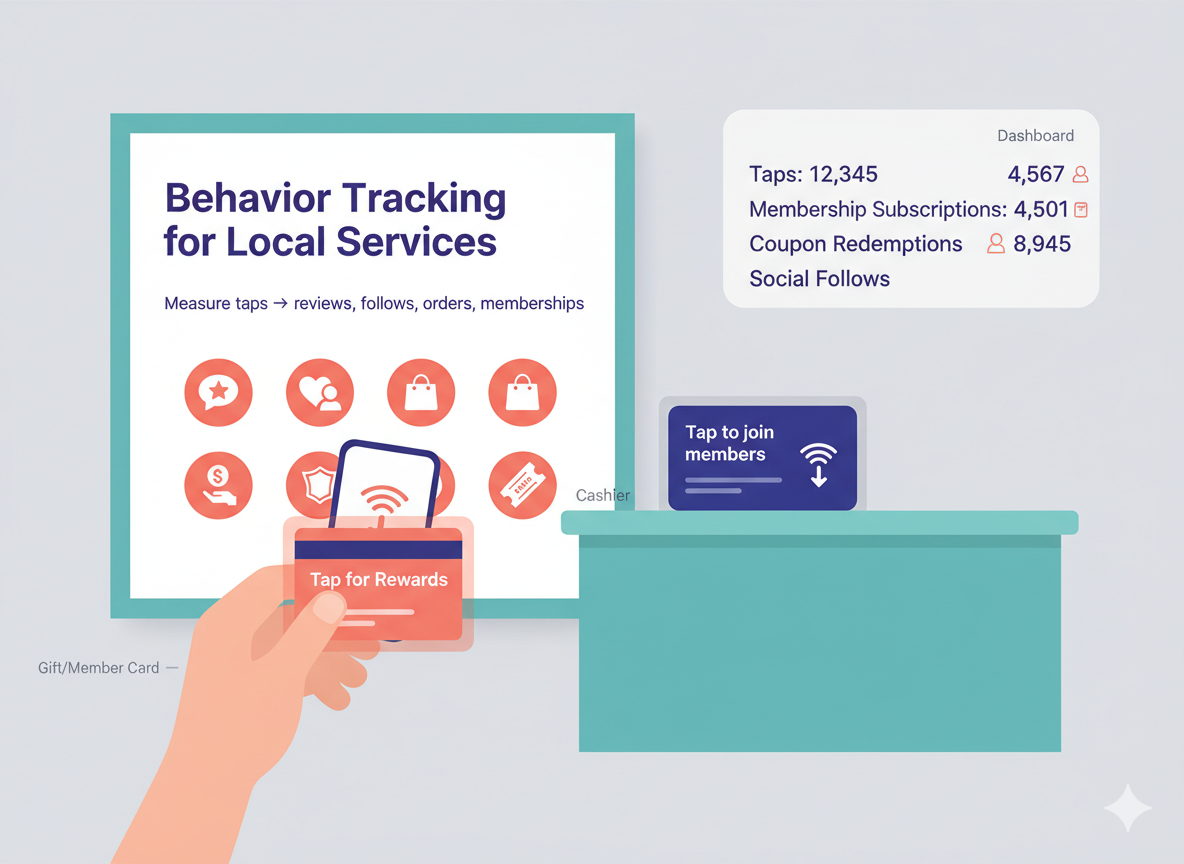 Track Reviews, Follows, Orders with NFC Behavior Data